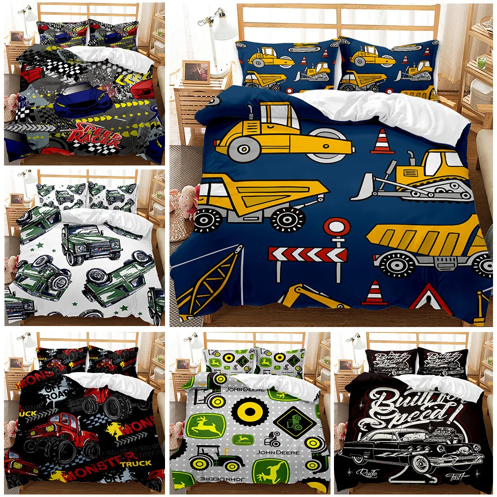 3D Bedding Cartoon Truck Printing Sanding Boy Adult Large Bedding Quilt Cover Set Home Textile Bedding
3D Bedding Cartoon Truck Printing Sanding Boy Adult Large Bedding Quilt Cover Set Home Textile Bedding