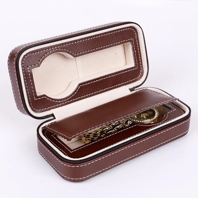PU Leather Zipper Watch Box High-end Jewelry Storage Display 2 4 8 POSTION Watch Bags Watch Organizer Display Case 
PU Leather Zipper Watch Box High-end Jewelry Storage Display 2 4 8 POSTION Watch Bags Watch Organizer Display Case