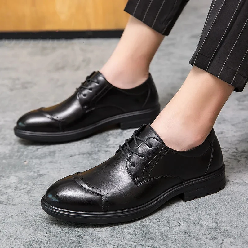 Men's Leather Shoes New Height Fashion Casual Casual Casual Business Dress Casual Leather Shoes Korean Fashion Men's Shoes
Men's Leather Shoes New Height Fashion Casual Casual Casual Business Dress Casual Leather Shoes Korean Fashion Men's Shoes