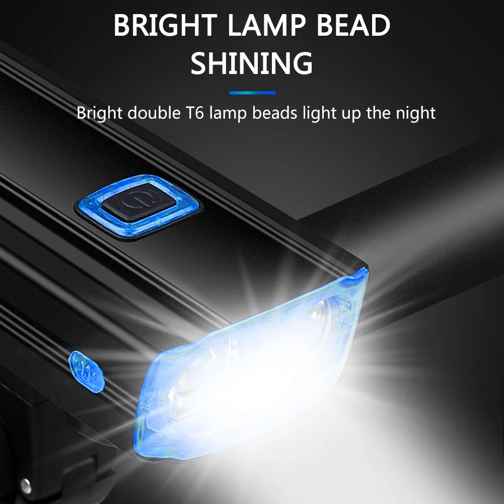 Mountain Road Bike Front Light with Horn Bell Rechargeable High Brightness Night Cycling Riding MTB Bicycle Headlight
Mountain Road Bike Front Light with Horn Bell Rechargeable High Brightness Night Cycling Riding MTB Bicycle Headlight