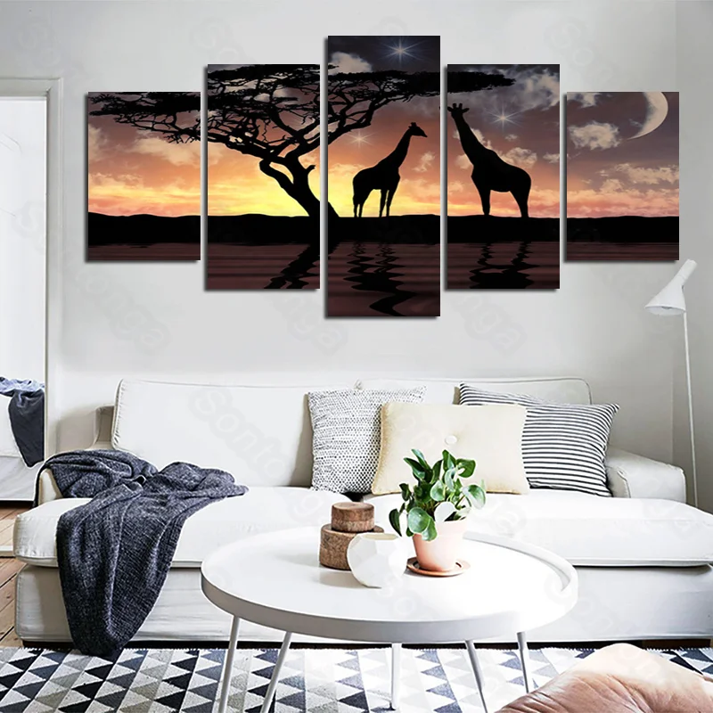 Frameless Painting Animal Prairie Giraffe Hammock Personality Simple Style Modern Living Room Home Decoration Art Wallpaper Wall
Frameless Painting Animal Prairie Giraffe Hammock Personality Simple Style Modern Living Room Home Decoration Art Wallpaper Wall