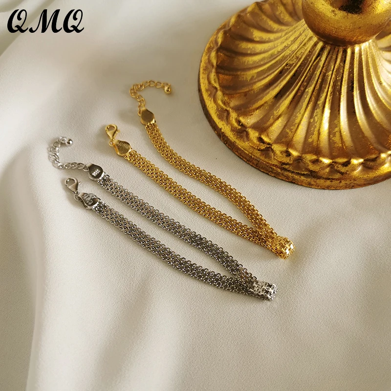 925 Sterling Silver Knitting Chain Bracelet for Women Men Hot Fashion Retro Handmade Lobster Clasps Female Bracelet Fine Jewelry
925 Sterling Silver Knitting Chain Bracelet for Women Men Hot Fashion Retro Handmade Lobster Clasps Female Bracelet Fine Jewelry