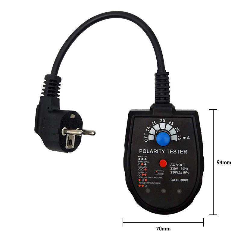 Multifunction Test Voltage Test Socket Detector Leakage Polarity Tester Phase Check Plug Socket Tester Neutral Circuit Tester
Multifunction Test Voltage Test Socket Detector Leakage Polarity Tester Phase Check Plug Socket Tester Neutral Circuit Tester