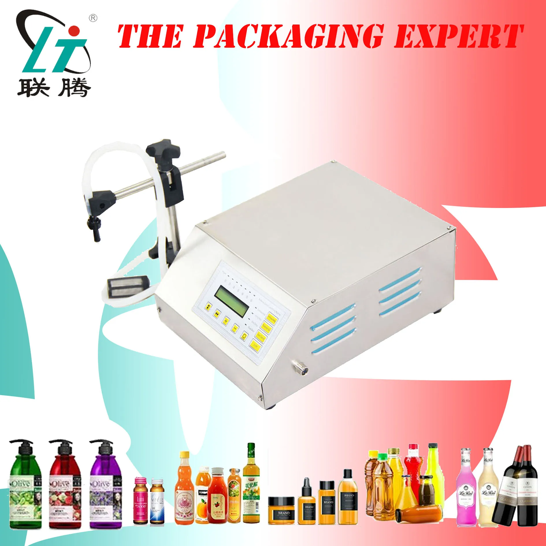 Water Beer Juice Chemical Vinegar Soy Sauce Filling Machine Electric Filler Digital Control Liquid 3000ml Free Shipping
Water Beer Juice Chemical Vinegar Soy Sauce Filling Machine Electric Filler Digital Control Liquid 3000ml Free Shipping