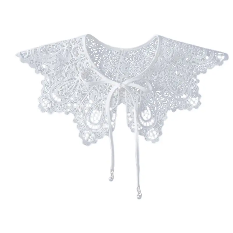 Vintage Palace Style Womens Doll False Fake Collar Hollow Out Crochet Lace Half Shirt Necklace Shawl with Imitation Pearl 37JB
Vintage Palace Style Womens Doll False Fake Collar Hollow Out Crochet Lace Half Shirt Necklace Shawl with Imitation Pearl 37JB