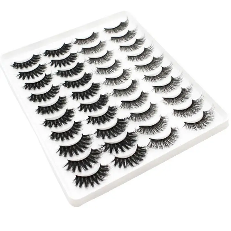 20 Pairs False Eyelashes Natural Soft Cross Thick Eyelashes Multi-layer Imitation Mink Lashes Bulk Vendor Female Makeup Tools
20 Pairs False Eyelashes Natural Soft Cross Thick Eyelashes Multi-layer Imitation Mink Lashes Bulk Vendor Female Makeup Tools