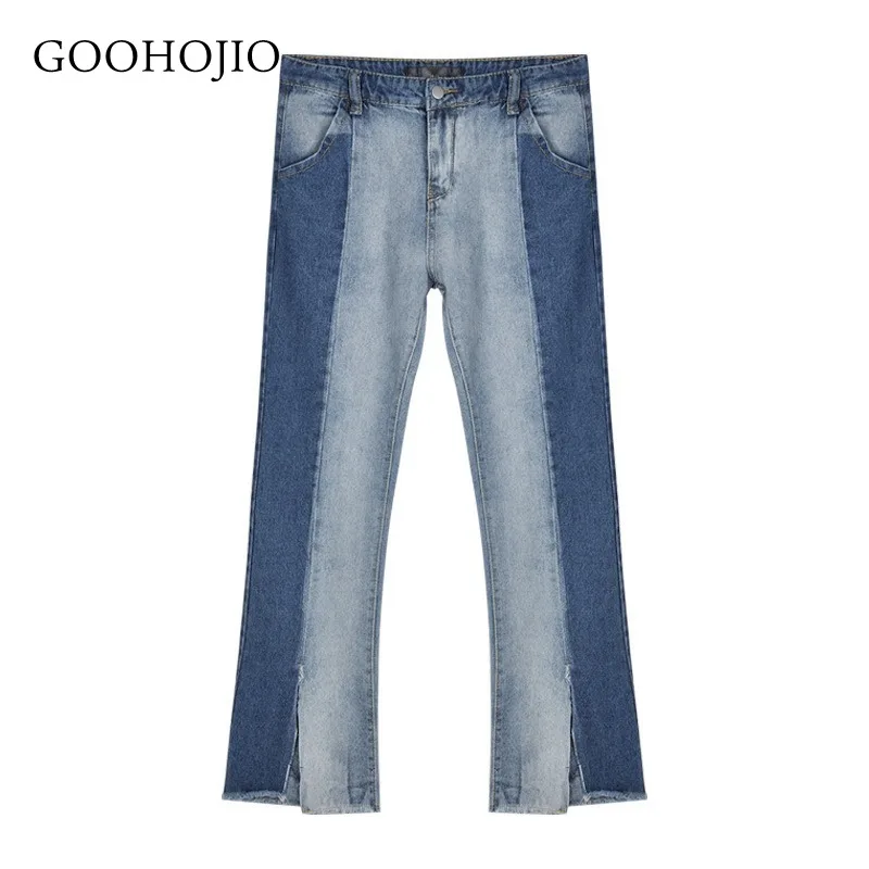 GOOHOJIO 2021 Spring and Autumn High-waist Jeans Women's Denim Women's Trousers Fashionable Stitching Slit Women's Flared Pants
GOOHOJIO 2021 Spring and Autumn High-waist Jeans Women's Denim Women's Trousers Fashionable Stitching Slit Women's Flared Pants