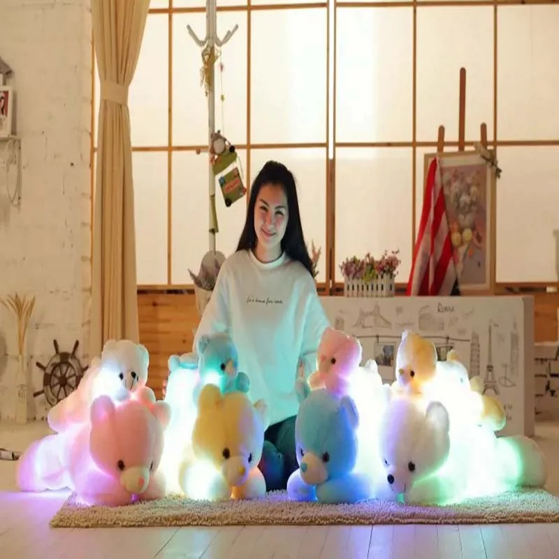 1 pcs Light Up LED Teddy Bear Stuffed Animals Plush Toy Colorful Glowing and music Teddy Bear plush toys Christmas Gift for Kids
1 pcs Light Up LED Teddy Bear Stuffed Animals Plush Toy Colorful Glowing and music Teddy Bear plush toys Christmas Gift for Kids