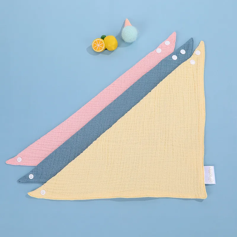 New Antifouling Baby Triangle Scarf Gauze Baby Bib Solid Color Children's Saliva Towel Button Bib
New Antifouling Baby Triangle Scarf Gauze Baby Bib Solid Color Children's Saliva Towel Button Bib