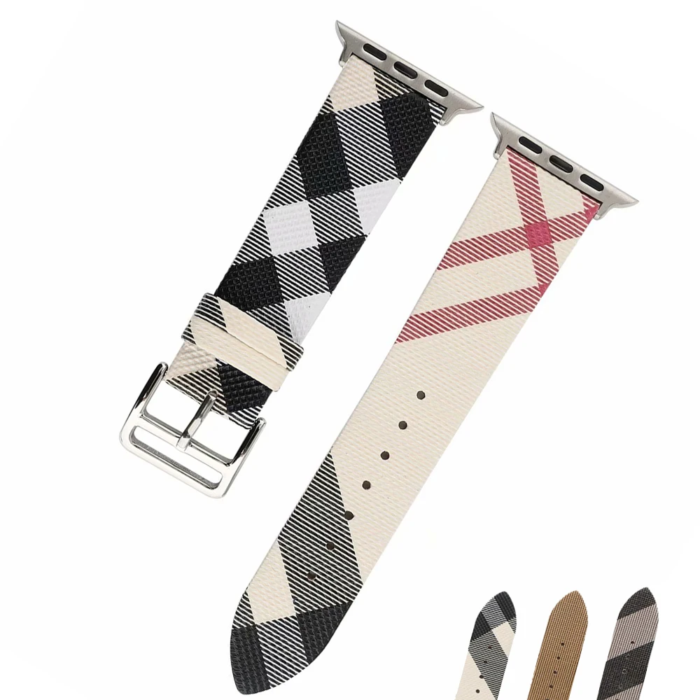 Plaid Pattern strap for apple Watch band 44mm 40mm 42mm 38mm Genuine leather Bracelet wrist watchband iWatch Series 6 SE 5 4 3 2
Plaid Pattern strap for apple Watch band 44mm 40mm 42mm 38mm Genuine leather Bracelet wrist watchband iWatch Series 6 SE 5 4 3 2