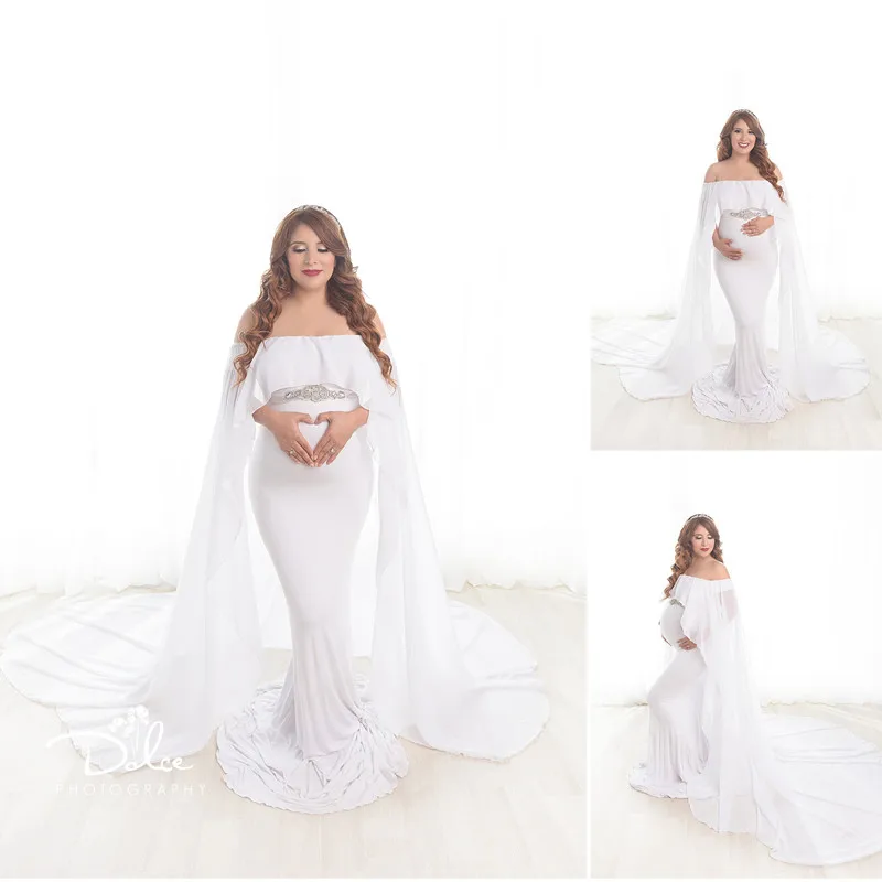 Maternity Photo Shoot Long Dress With Cape Stretchy Fitting Maternity Dresses For Photography Pregnancy Photo Shooting Gown
Maternity Photo Shoot Long Dress With Cape Stretchy Fitting Maternity Dresses For Photography Pregnancy Photo Shooting Gown