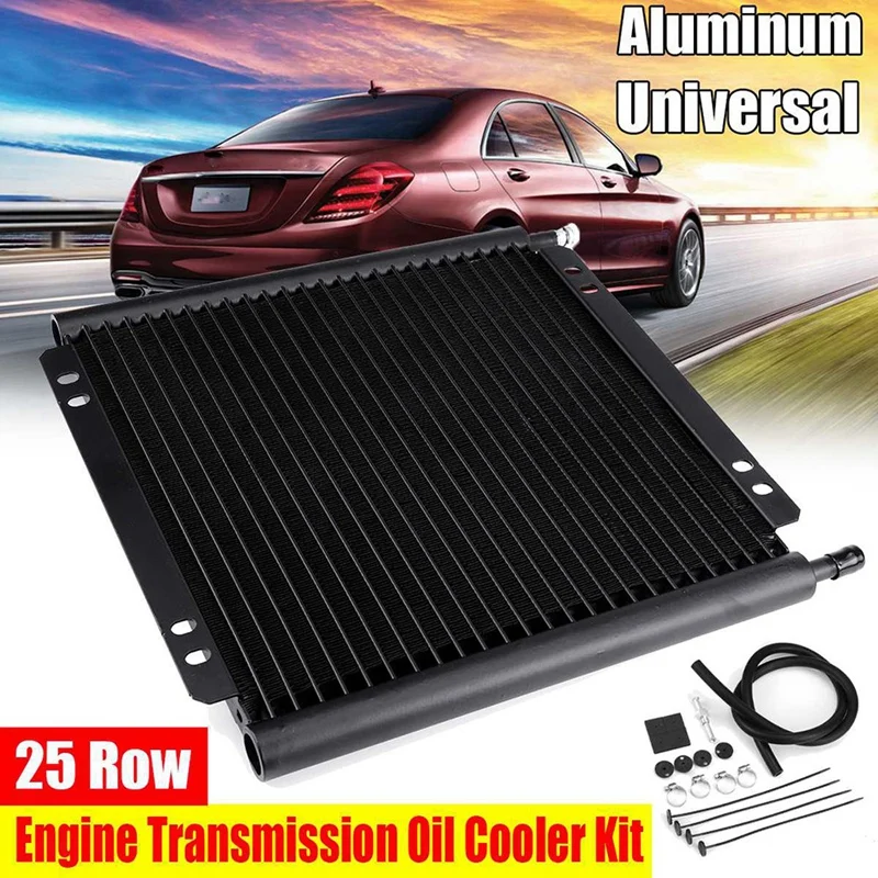 25 Row Universal Oil Cooler Aluminum Transmission Oil Cooler Automatic Stacked Plate Oil Cooler Radiator Car Accessories
25 Row Universal Oil Cooler Aluminum Transmission Oil Cooler Automatic Stacked Plate Oil Cooler Radiator Car Accessories