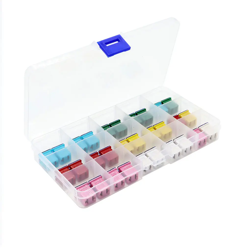 1 комплект предохранителей в ассортименте для автомобилей и грузовиков, 20 А, 25 А, 30 А, 40 А, 50 А, 60 А, 15 ячеек
1 комплект предохранителей в ассортименте для автомобилей и грузовиков, 20 А, 25 А, 30 А, 40 А, 50 А, 60 А, 15 ячеек