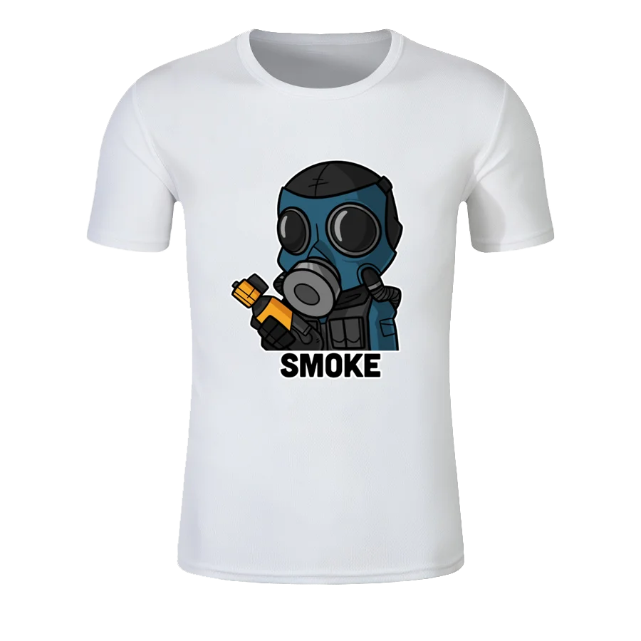 Custom Summer Men Women Smoke From Rainbow Six Siege R6 Quick Dry T-shirt High Quality Couple Style Round Neck Jogging T-Shirt
Custom Summer Men Women Smoke From Rainbow Six Siege R6 Quick Dry T-shirt High Quality Couple Style Round Neck Jogging T-Shirt