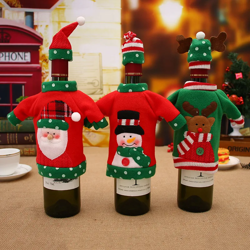 Christmas Wine Bottle Cover Santa Claus Christmas Tree Faceless Doll Wine Bottle Cover Christmas Decor For Home Xmas Ornaments
Christmas Wine Bottle Cover Santa Claus Christmas Tree Faceless Doll Wine Bottle Cover Christmas Decor For Home Xmas Ornaments