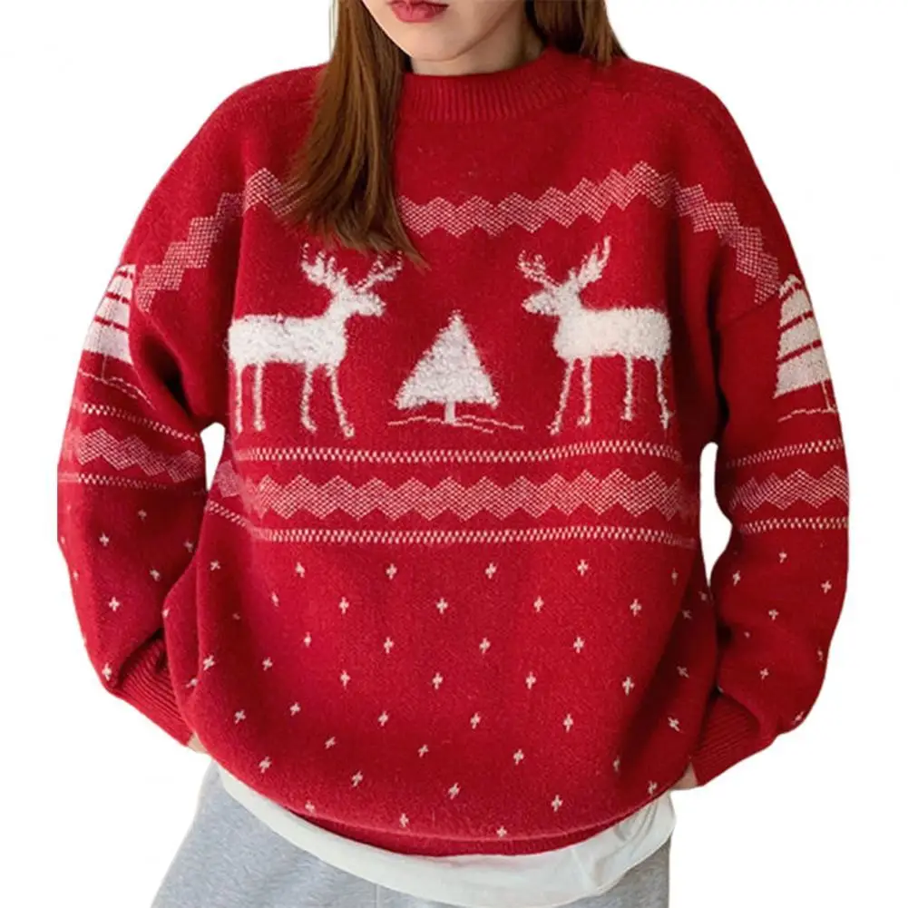 Christmas Deer Knitted Sweater Female Autumn Winter Students Loose Outwear Thickened Pullover Women New Year Jersey Pullover
Christmas Deer Knitted Sweater Female Autumn Winter Students Loose Outwear Thickened Pullover Women New Year Jersey Pullover