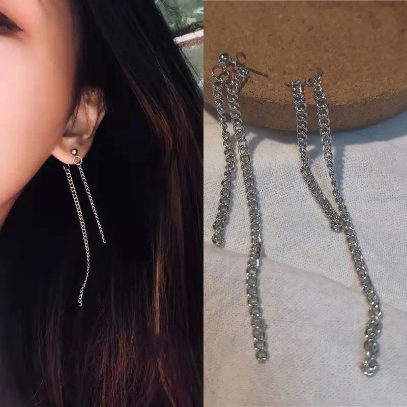 Tassel Chain Long Earrings for Women 2021 Trend Fashion Korean Style Men Dangle Earrings Grunge Minimalism Jewelry Wholesale
Tassel Chain Long Earrings for Women 2021 Trend Fashion Korean Style Men Dangle Earrings Grunge Minimalism Jewelry Wholesale