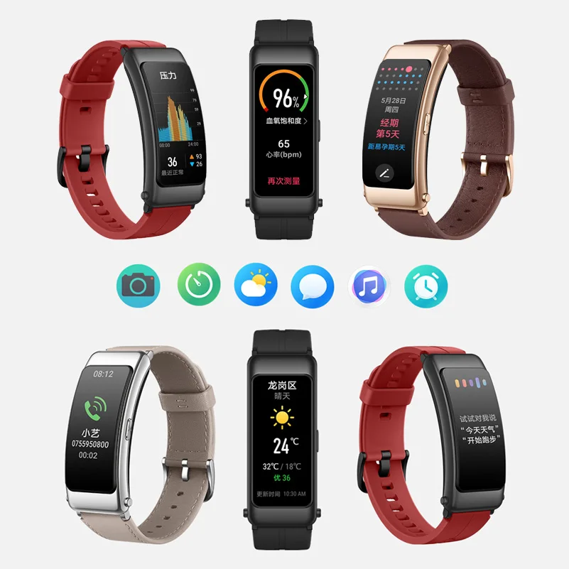 Оригинальный Смарт-браслет Huawei Talkband B6 | Гибкий браслет с цветным экраном для
