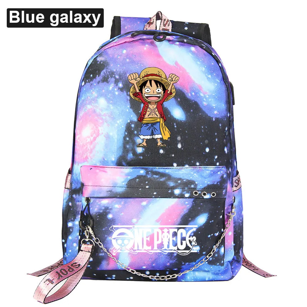 New Cartoon One Piece Luffy Prints Boys Girls Kids School bag Women USB Chain Backpack Canvas Men Bagpack Packsack Bookbag
New Cartoon One Piece Luffy Prints Boys Girls Kids School bag Women USB Chain Backpack Canvas Men Bagpack Packsack Bookbag