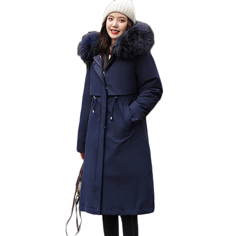 Winter coat Jacket New plus size Women's Detachable liner Thick Warm Parka Overcoat Hooded Fur collar long Down cotton coats 4XL
Winter coat Jacket New plus size Women's Detachable liner Thick Warm Parka Overcoat Hooded Fur collar long Down cotton coats 4XL