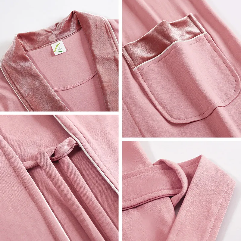 Couple Night Robe Spring Autumn Bathrobe Men and Women Matching 100% Cotton Velvet Collar and Cuff Wedding Robes Couple Kimono
Couple Night Robe Spring Autumn Bathrobe Men and Women Matching 100% Cotton Velvet Collar and Cuff Wedding Robes Couple Kimono
