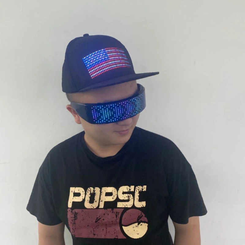2021 New Editable LED Luminous Hat Multi-language Display Advertising Hat Prom Party Decoration Hat
2021 New Editable LED Luminous Hat Multi-language Display Advertising Hat Prom Party Decoration Hat