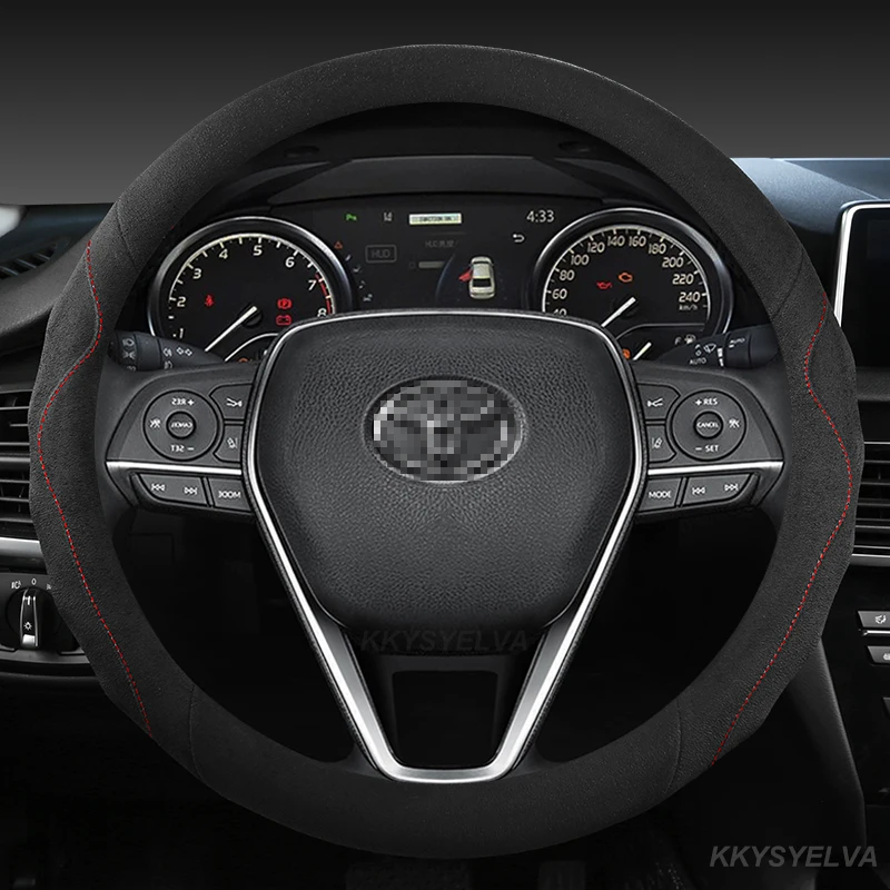 Замшевая коровья кожа, диагональ 15 дюймов/38 см, для Toyota Camry Corolla Harrier Fortuner Yaris CHR Vios Prius Alphard 
Замшевая коровья кожа, диагональ 15 дюймов/38 см, для Toyota Camry Corolla Harrier Fortuner Yaris CHR Vios Prius Alphard