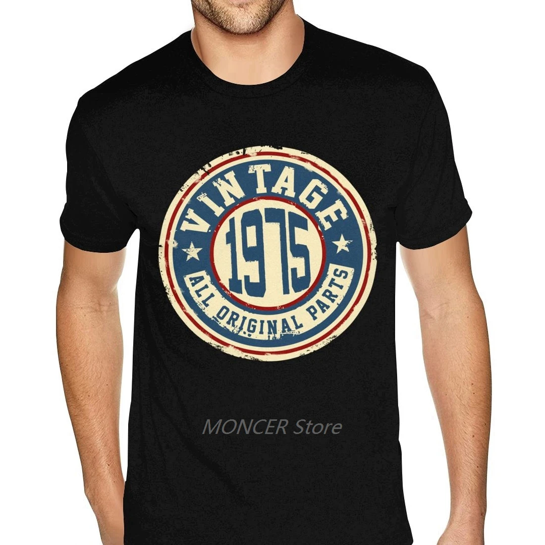 Large Size Vintage Series 1975 TShirts Homme Simple Design Short Sleeve Round Neck Mens Designer Shirts Vintage Looking Clothing
Large Size Vintage Series 1975 TShirts Homme Simple Design Short Sleeve Round Neck Mens Designer Shirts Vintage Looking Clothing
