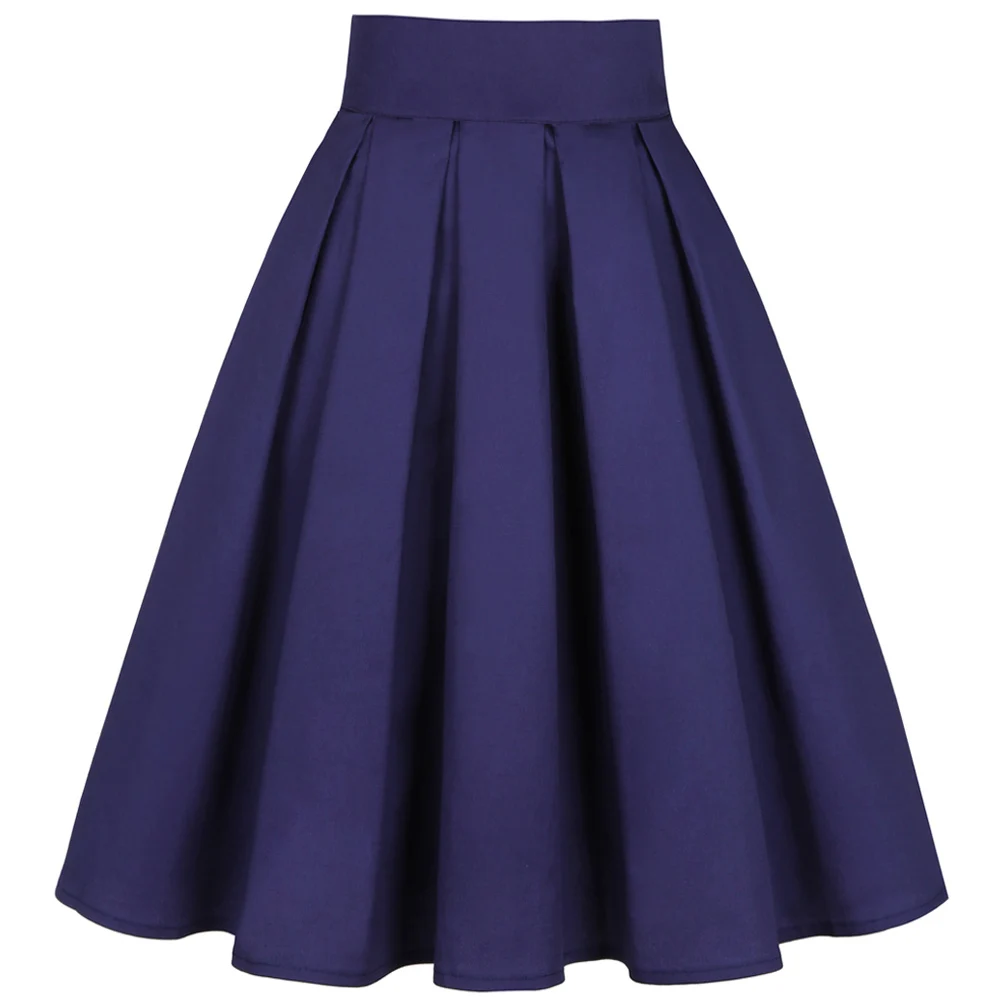 Women Gothic Solid Color Blue Pleated Skirt Summer High Waist Korean Harajuku Japanese Pinup Retro Vitage Midi A-line Skirts
Women Gothic Solid Color Blue Pleated Skirt Summer High Waist Korean Harajuku Japanese Pinup Retro Vitage Midi A-line Skirts