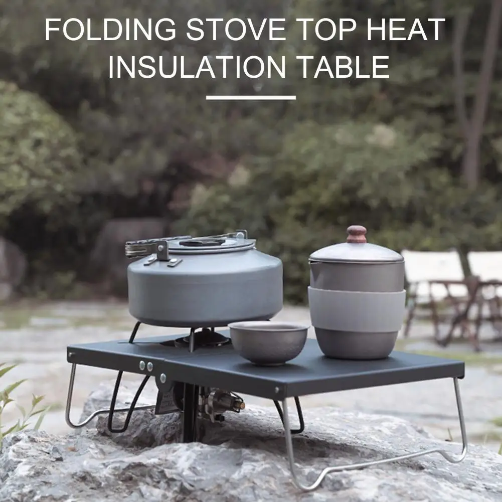Outdoor gas stove rack Portable folding stainless steel strong windproof heat insulation dining table Camping table stove rack
Outdoor gas stove rack Portable folding stainless steel strong windproof heat insulation dining table Camping table stove rack