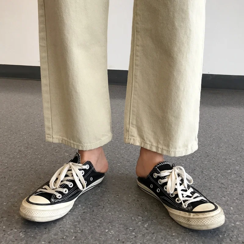 High Waist Jeans Women Harajuku Loose Straight Solid Simple Basic Casual Korean Style Retro Slim Trendy Preppy Students Denim
High Waist Jeans Women Harajuku Loose Straight Solid Simple Basic Casual Korean Style Retro Slim Trendy Preppy Students Denim