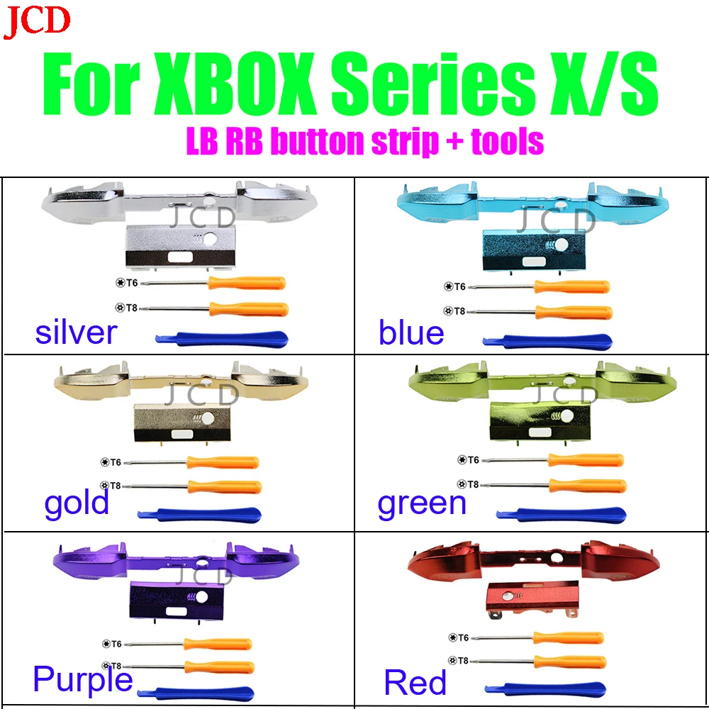 1Set Replacement Bumper Button LB RB Trigger electroplate Buttons Part for XBOX Series X/S Controller Joystick Trigger W/ Tools
1Set Replacement Bumper Button LB RB Trigger electroplate Buttons Part for XBOX Series X/S Controller Joystick Trigger W/ Tools