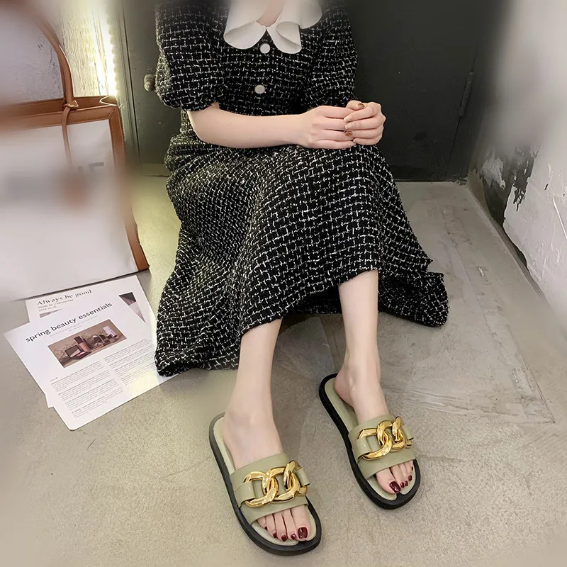 Low Rivet Shoes House Slippers Platform Slipers Women Slides Fashion Shale Female Beach Soft Summer 2021 Luxury Flat Sabot Rubbe
Low Rivet Shoes House Slippers Platform Slipers Women Slides Fashion Shale Female Beach Soft Summer 2021 Luxury Flat Sabot Rubbe