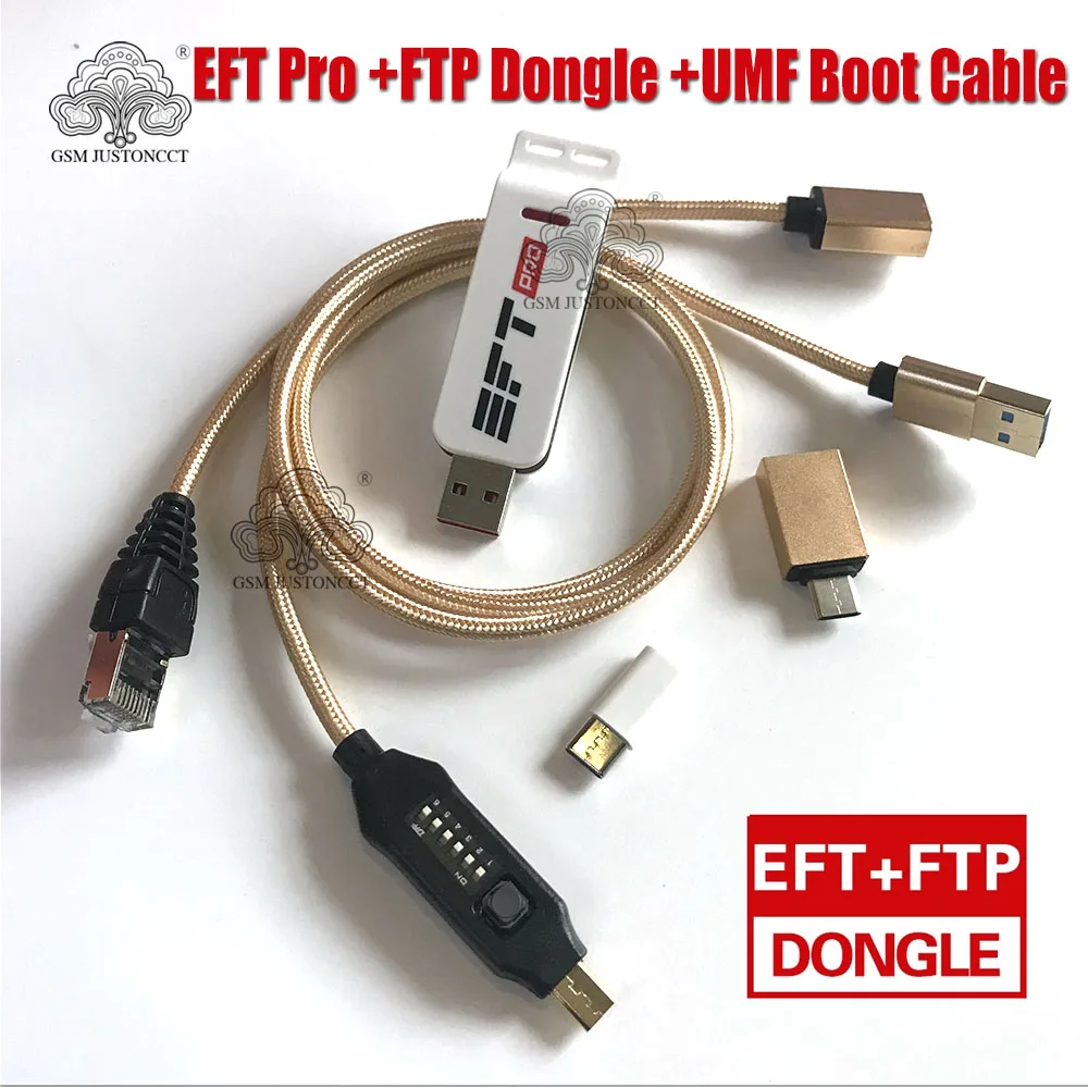2021 новый оригинальный ключ EFT Pro2/EFT + FTP Key 2 в 1 Dongle (UMF) все загрузочные кабели