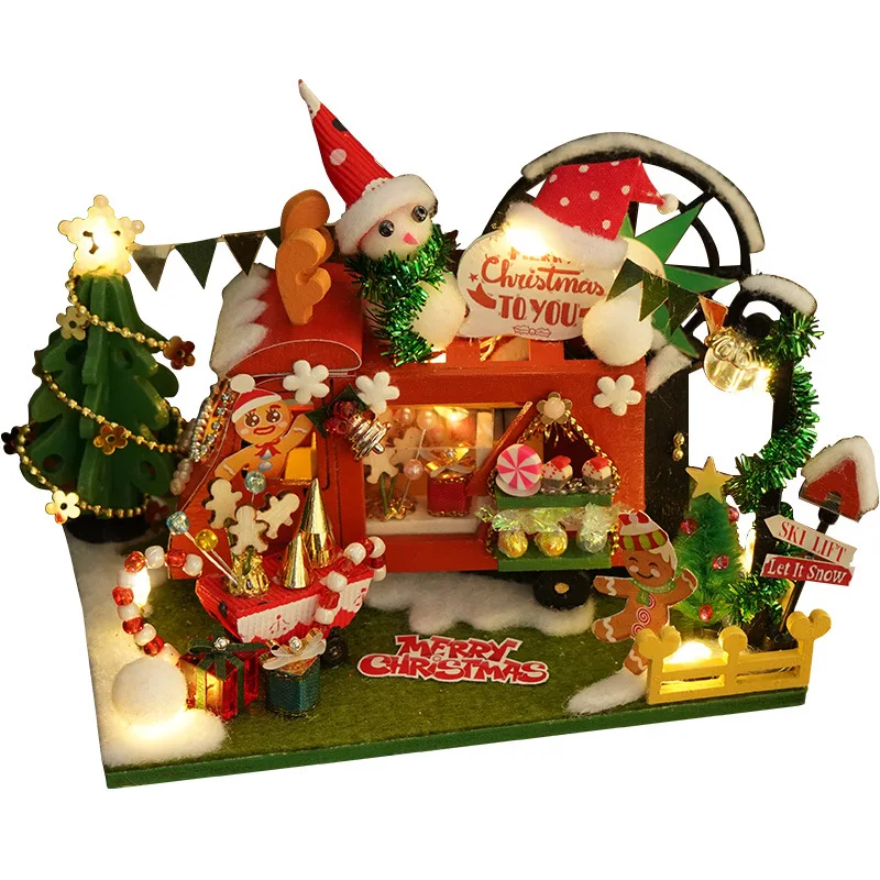 Christmas Goods Miniature DIY Wooden Dollhouse Accessories Kit Assembled Furniture Casa Doll House Toys For Children Girls Gifts 
Christmas Goods Miniature DIY Wooden Dollhouse Accessories Kit Assembled Furniture Casa Doll House Toys For Children Girls Gifts