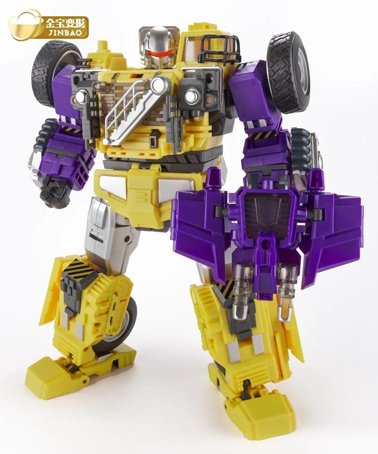 JinBao Transformation Devastator Yellow GT Oversize 6IN1 Bonecrusher Scrapper Gravity Mixmaster Hook KO Action Figure Robot Toys
JinBao Transformation Devastator Yellow GT Oversize 6IN1 Bonecrusher Scrapper Gravity Mixmaster Hook KO Action Figure Robot Toys