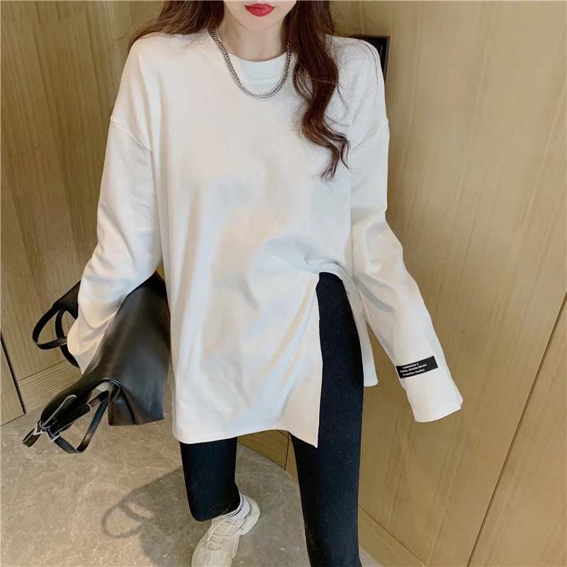 Plus Size Women Long White T Shirts Casual Loose White Tops Women long sleeve summer tops for women 2021
Plus Size Women Long White T Shirts Casual Loose White Tops Women long sleeve summer tops for women 2021