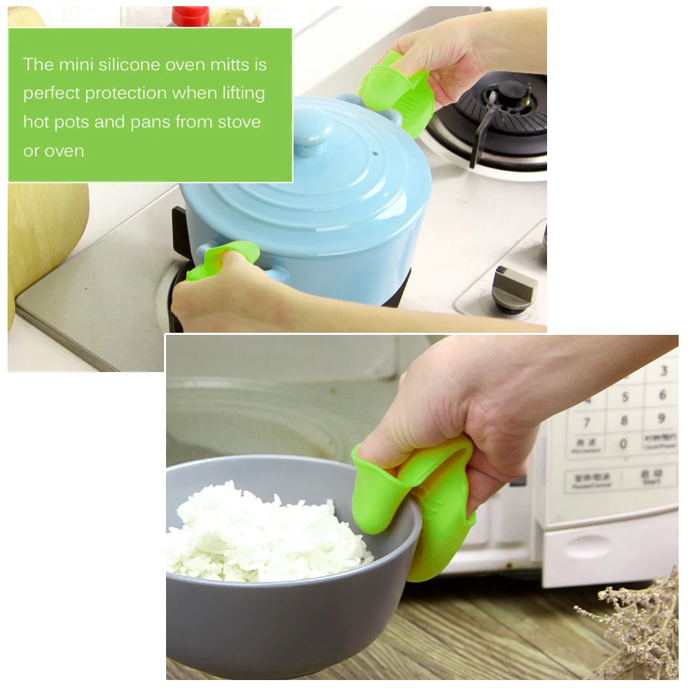 2pcs Mini Oven Mitts Silicone Mitt Cooking Pinch Mitts Heat Insulation Heat Resistant Finger Protector Pinch Grip Gloves
2pcs Mini Oven Mitts Silicone Mitt Cooking Pinch Mitts Heat Insulation Heat Resistant Finger Protector Pinch Grip Gloves