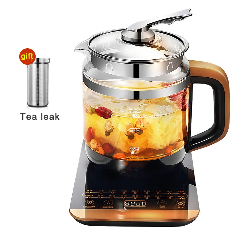 Health Pot Multi-function Household Tea Maker Office Small Glass One Automatic Flower Teapot Thickening MK-GE1703
Health Pot Multi-function Household Tea Maker Office Small Glass One Automatic Flower Teapot Thickening MK-GE1703