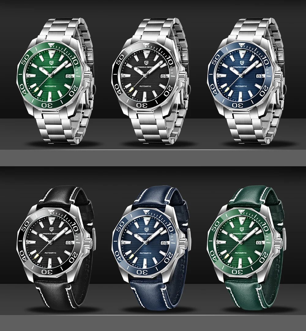 Men Automatic Watch Sapphire Luxury Mechanical Wristwatch Stainless Steel 100m Waterproof Men Mekaniska Klockor
Men Automatic Watch Sapphire Luxury Mechanical Wristwatch Stainless Steel 100m Waterproof Men Mekaniska Klockor