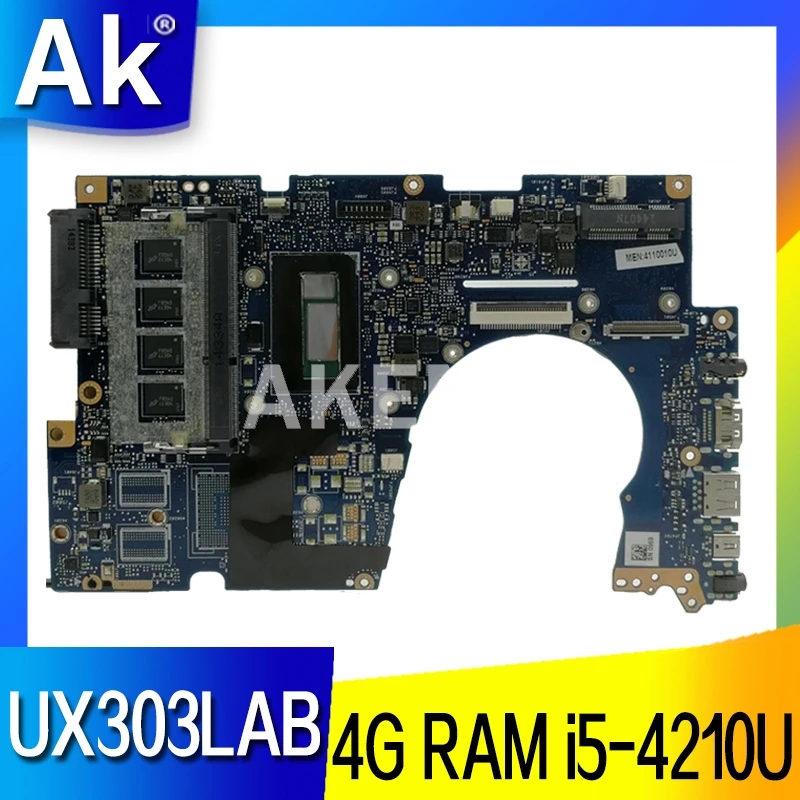 Материнская плата Akemy UX303LAB для ноутбука Asus UX303LA UX303LNB, материнская плата для ноутбука, I5-4210U 4 Гб ОЗУ 90NB04Y0-R06000
Материнская плата Akemy UX303LAB для ноутбука Asus UX303LA UX303LNB, материнская плата для ноутбука, I5-4210U 4 Гб ОЗУ 90NB04Y0-R06000