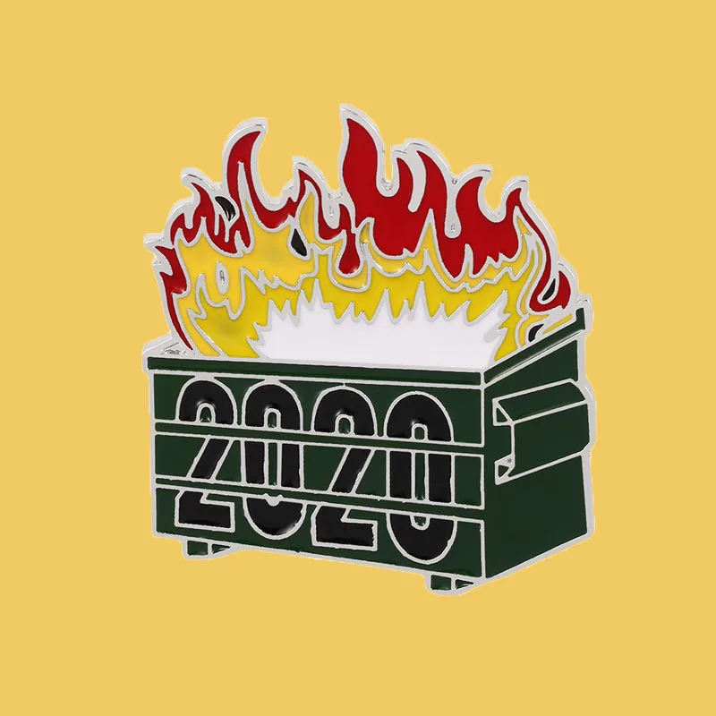 SP1228 Fire Trash Can Enamel Pin Custom Funny 2020 Brooches Shirt Lapel Badge Cartoon Jewelry Gift for Friends
SP1228 Fire Trash Can Enamel Pin Custom Funny 2020 Brooches Shirt Lapel Badge Cartoon Jewelry Gift for Friends