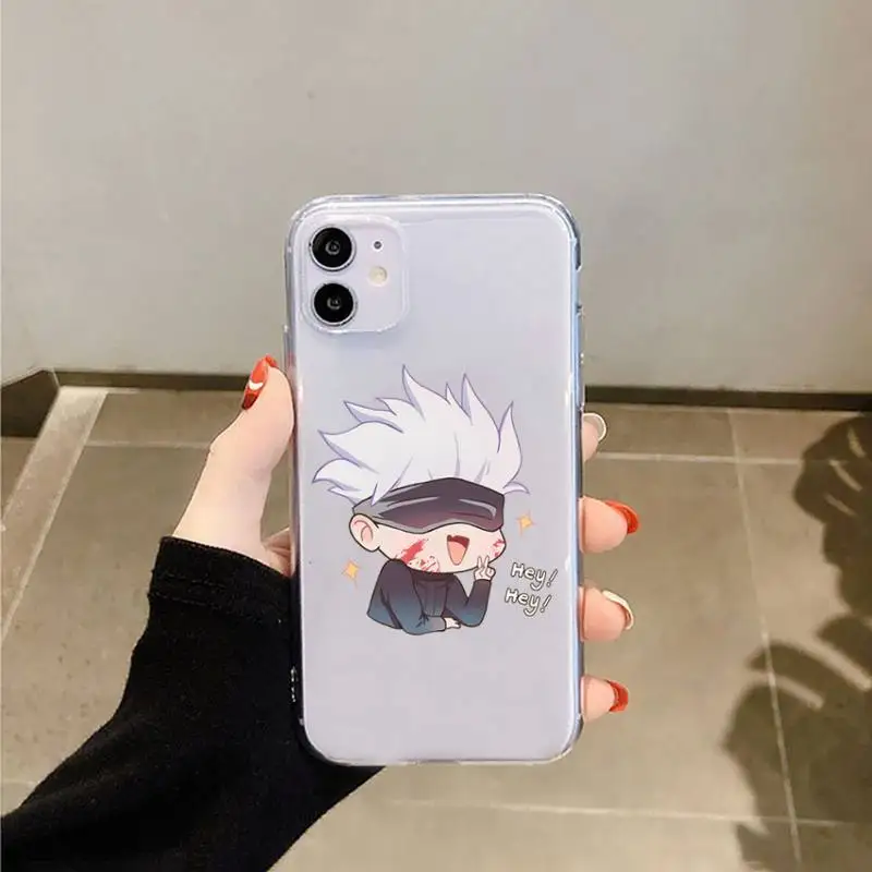 Jujutsu Kaisen Cartoon anime cute Phone Case Transparent for iPhone 6 7 8 11 12 s mini pro X XS XR MAX Plus
Jujutsu Kaisen Cartoon anime cute Phone Case Transparent for iPhone 6 7 8 11 12 s mini pro X XS XR MAX Plus