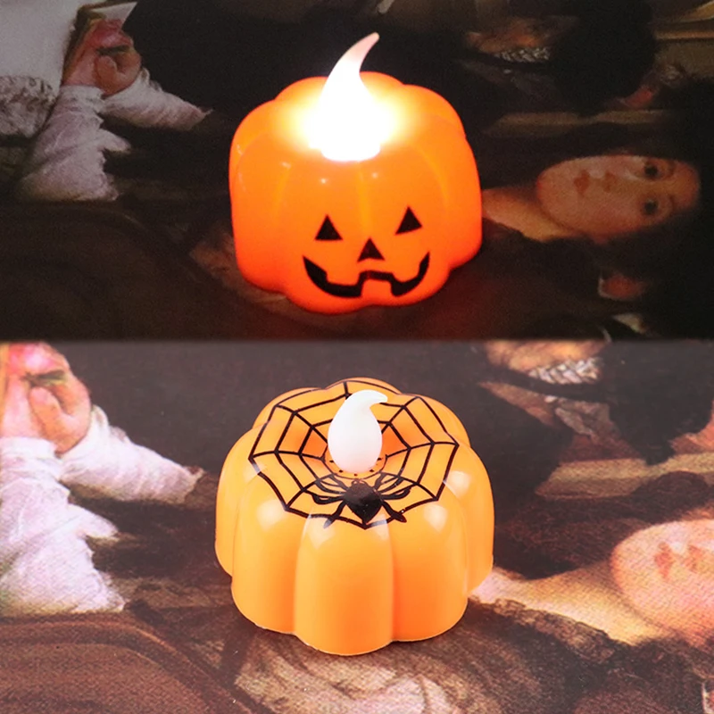 1pc Halloween LED Pumpkin Lights Jack-O'-Lantern Small Orange Flickering Tea Lights Halloween Decorations Gift for Kids
1pc Halloween LED Pumpkin Lights Jack-O'-Lantern Small Orange Flickering Tea Lights Halloween Decorations Gift for Kids