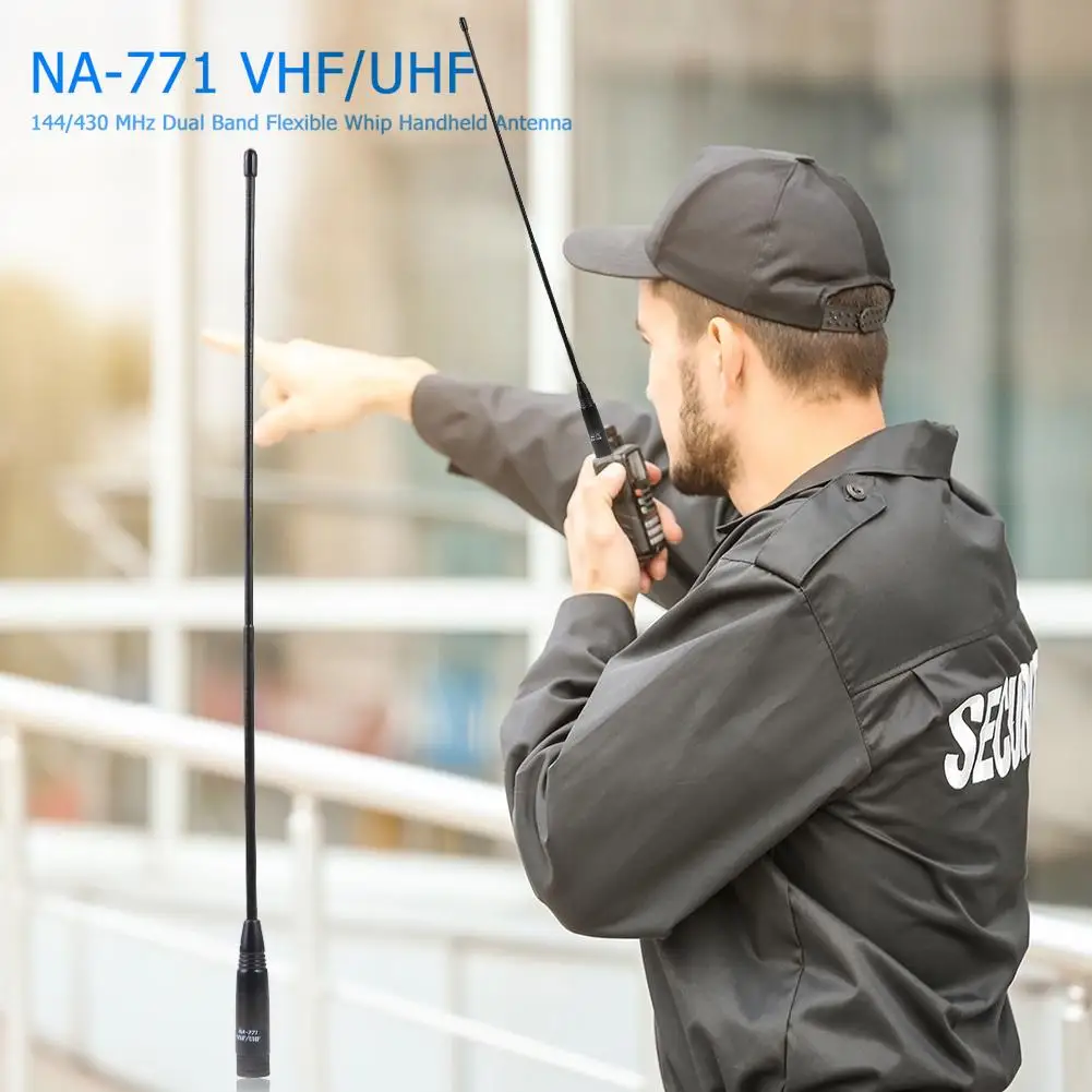 1 pcs NA-771 Dual Band SMA-M Male Handheld Antenna Black Simple and Durable 2.15dBi 10W for Yaesu BAOFENG Walkie Talkie 38cm
1 pcs NA-771 Dual Band SMA-M Male Handheld Antenna Black Simple and Durable 2.15dBi 10W for Yaesu BAOFENG Walkie Talkie 38cm