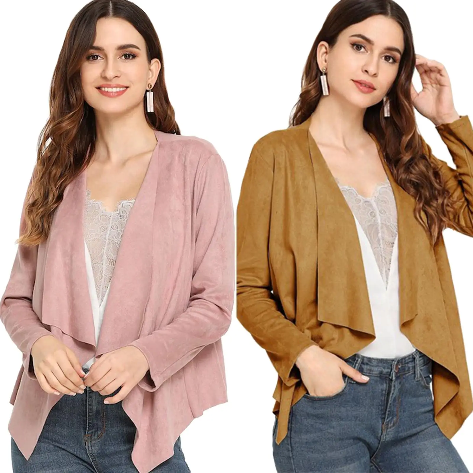Office Lady Lapel Collar Short Suit Jacket Autumn Thin Long Sleeve Coat Women Casual Pink Cardigan
Office Lady Lapel Collar Short Suit Jacket Autumn Thin Long Sleeve Coat Women Casual Pink Cardigan