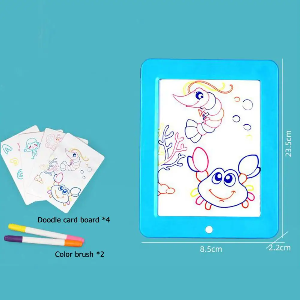Children 3D Writing Board Hand-eye Coordination Hand Flexibility Fluorescent Graffiti Drawing Tablet Educational Toys