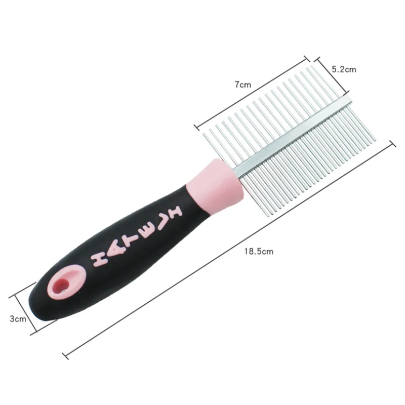 Dog Grooming Comb Pet Double-Sided Flea Comb Cat Stainless Steel Shedding Brush With Slip-Proof Handle Pet Grooming Tool
Dog Grooming Comb Pet Double-Sided Flea Comb Cat Stainless Steel Shedding Brush With Slip-Proof Handle Pet Grooming Tool