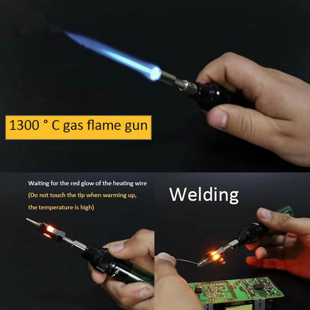 1pcs Gas Gun Refillable Butane Welding Equipment Soldering Iron Pen Blue Welding Tool Adjustable Flame Torch
1pcs Gas Gun Refillable Butane Welding Equipment Soldering Iron Pen Blue Welding Tool Adjustable Flame Torch