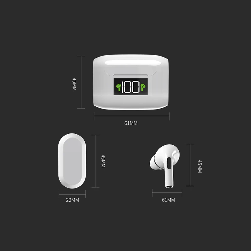 i3x TWS LED Display Touch Bluetooth Earphone HiFi Sound 9D Stereo iOS Android Bluetooth Earbud Boise Reduction Earpieces
i3x TWS LED Display Touch Bluetooth Earphone HiFi Sound 9D Stereo iOS Android Bluetooth Earbud Boise Reduction Earpieces
